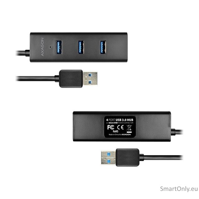 AXAGON Four-port USB 3.0 hub with fast charging and power support | HUE-S2B 5