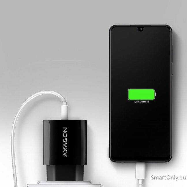AXAGON ACU-QC18 Wall charger 18W, 1x port USB-A, QC3.0/AFC/Apple, black 5 AXAGON ACU-QC18 Wall charger 18W, 1x port USB-A, QC3.0/AFC/Apple, black 5