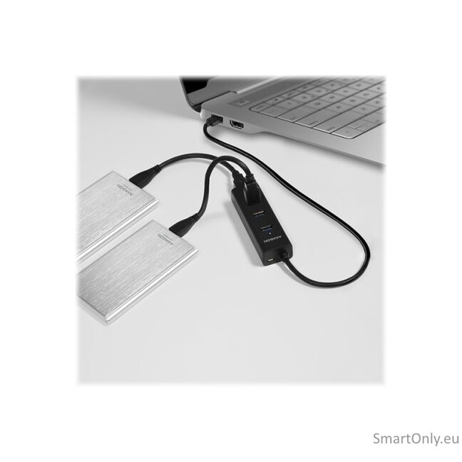AXAGON Four-port USB 3.0 hub with fast charging and power support | HUE-S2B 11 AXAGON Four-port USB 3.0 hub with fast charging and power support | HUE-S2B 11