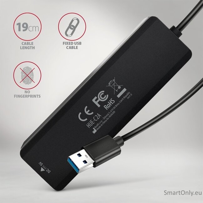 AXAGON HUE-C2A USB-A 5Gbps TRAVEL hub 2 AXAGON HUE-C2A USB-A 5Gbps TRAVEL hub 2