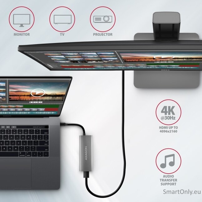 AXAGON Multi-port USB-C 10Gbps hub, 13cm | HMC-5G21 1