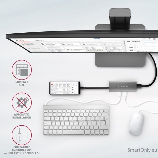 AXAGON Multi-port USB-C 10Gbps hub, 13cm | HMC-5G21 4 AXAGON Multi-port USB-C 10Gbps hub, 13cm | HMC-5G21 4