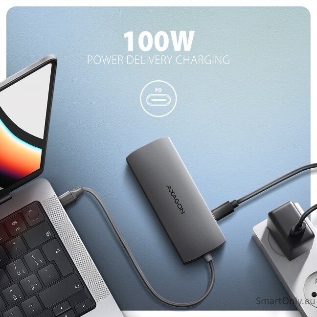 AXAGON Multi port USB-C 5Gbps hub | HMC-8HLSA 4
