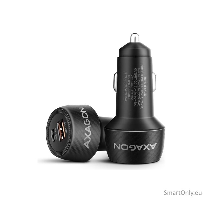 AXAGON PWC-PQ48 Car charger 48W, USB-A + USB-C, PD3.0/PPS/QC4+/SFC, Black 9 AXAGON PWC-PQ48 Car charger 48W, USB-A + USB-C, PD3.0/PPS/QC4+/SFC, Black 9