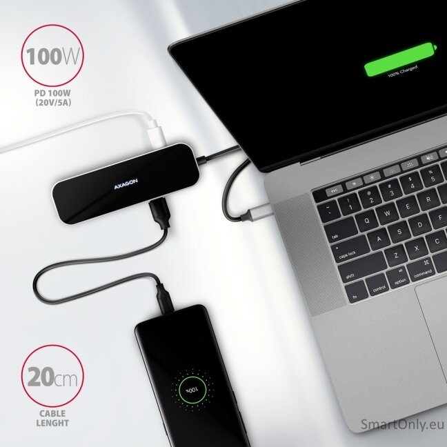 AXAGON SuperSpeed USB-C Combo 6in1 Hub | HMC-6H4A 3 AXAGON SuperSpeed USB-C Combo 6in1 Hub | HMC-6H4A 3
