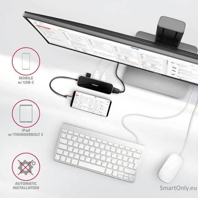 AXAGON SuperSpeed USB-C Combo 6in1 Hub | HMC-6H4A 4
