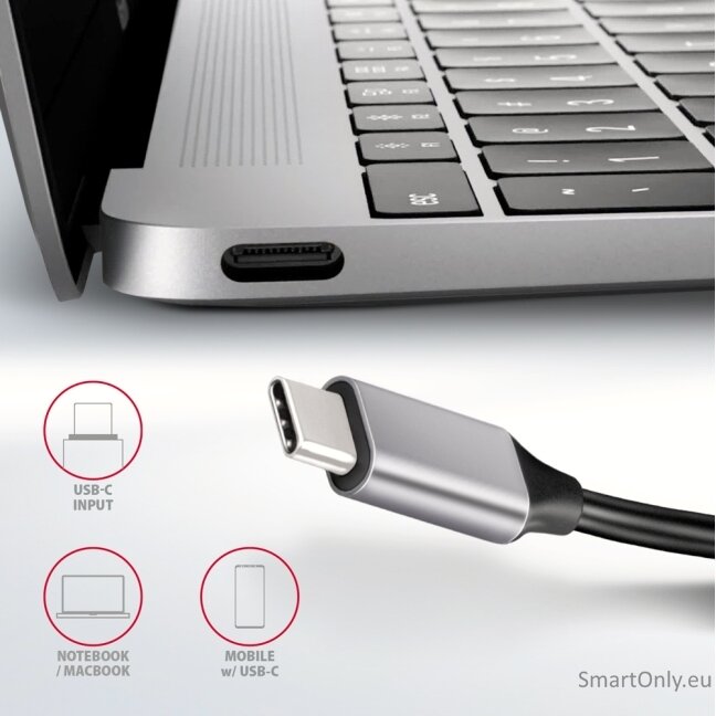 AXAGON SuperSpeed USB-C Combo 6in1 Hub | HMC-6H4A 5
