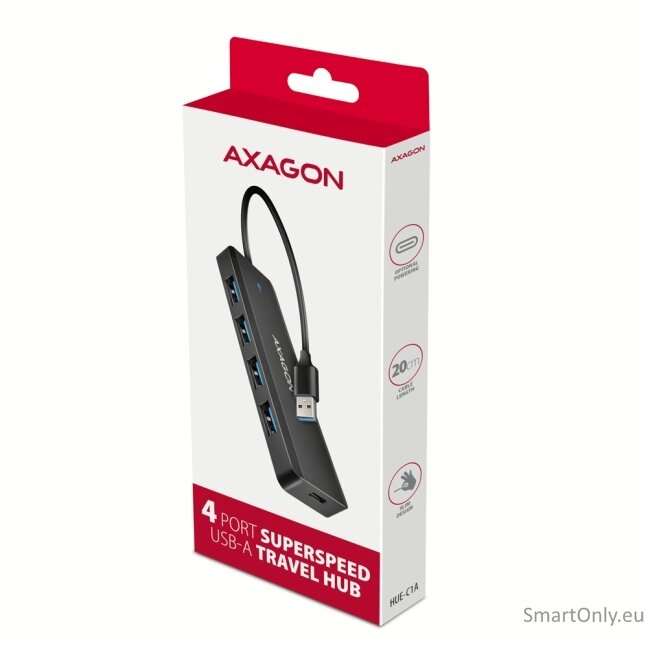 AXAGON Travel four-port USB-A 5Gbps hub | HUE-C1A 6 AXAGON Travel four-port USB-A 5Gbps hub | HUE-C1A 6
