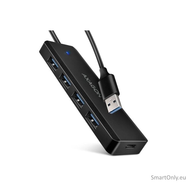 AXAGON Travel four-port USB-A 5Gbps hub | HUE-C1A 7