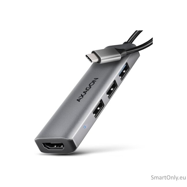 AXAGON USB-C 5Gbps STARTER 4in1 Hub | HMC-H3A 4 AXAGON USB-C 5Gbps STARTER 4in1 Hub | HMC-H3A 4