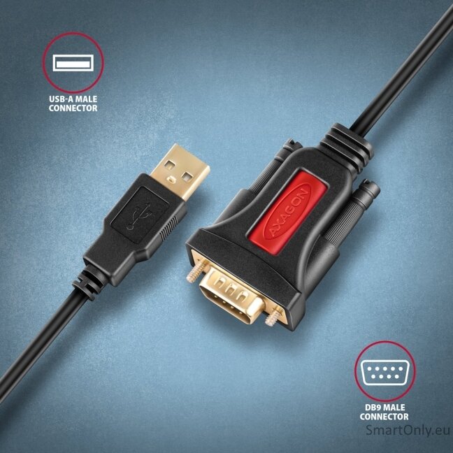 AXAGON USB - SERIAL Active Adapter | ADS-1PSN 1