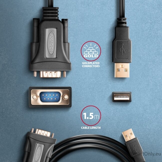 AXAGON USB - Serial Advanced Active Adapter | ADS-1PQN 4 AXAGON USB - Serial Advanced Active Adapter | ADS-1PQN 4
