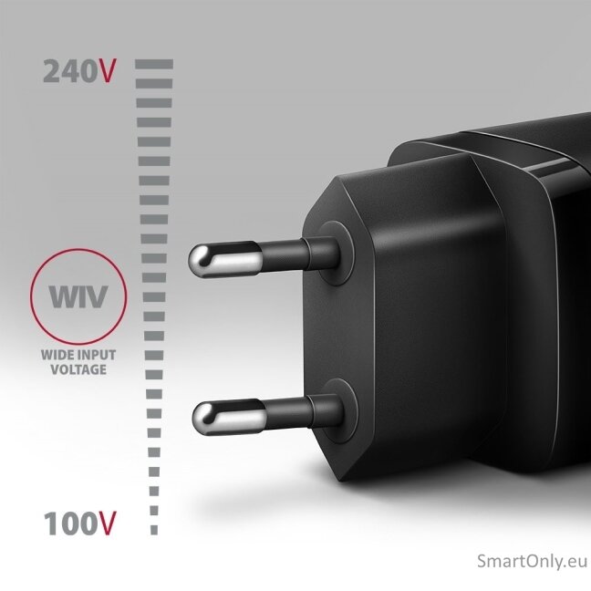 AXAGON Wallcharger 2x port (USB-A + USB-C), 20W | ACU-PQ20 2 AXAGON Wallcharger 2x port (USB-A + USB-C), 20W | ACU-PQ20 2