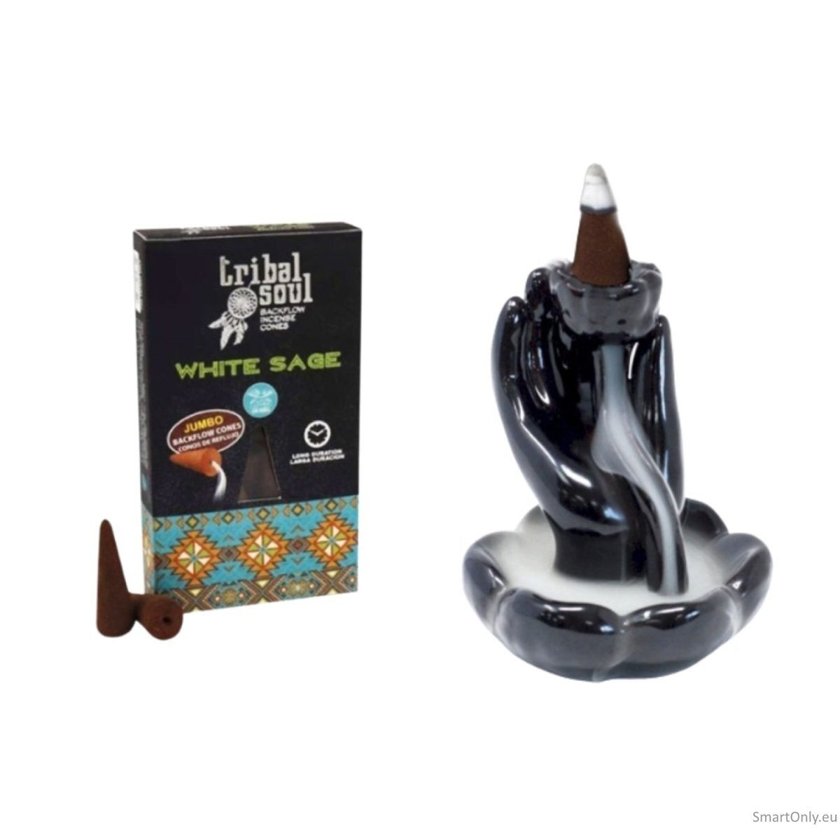 Baltasis šalavijas - Tribal Soul Backflow Incense kūginiai smilkalai Hari Darshan 1 Baltasis šalavijas - Tribal Soul Backflow Incense kūginiai smilkalai Hari Darshan 1
