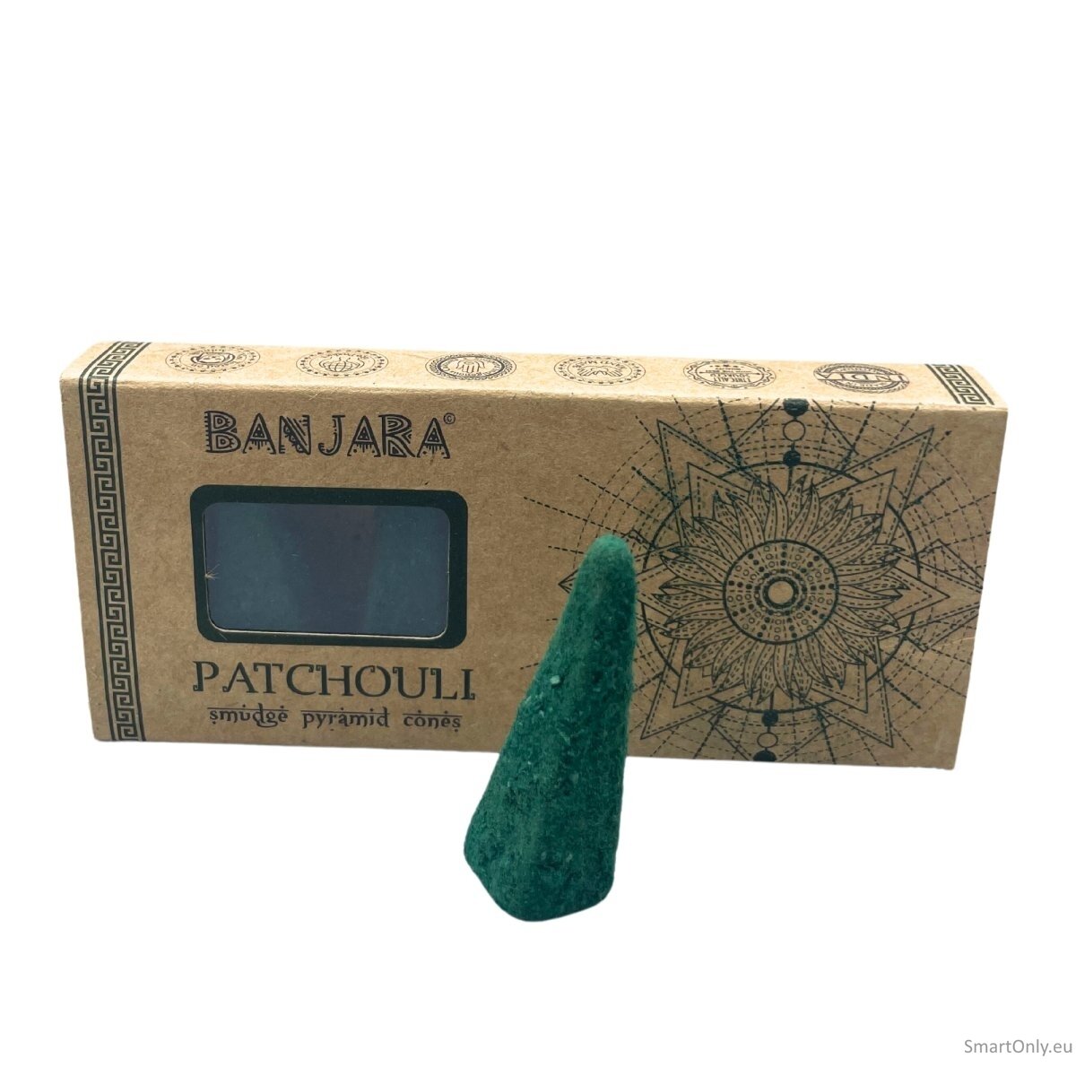 Banjara Smudge Piramidės formos kūgeliai smilkinimui - Patchouli 2 Banjara Smudge Piramidės formos kūgeliai smilkinimui - Patchouli 2