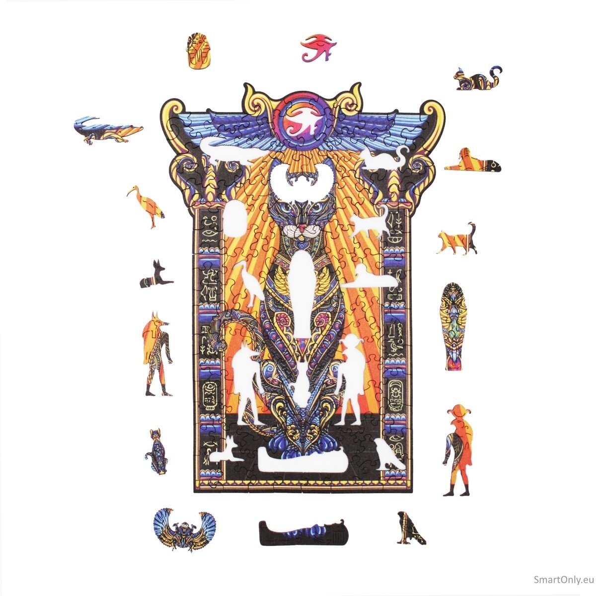 Bastet Dėlionė Iš Medžio XL Dydis (600 detalių) Fantasy Puzzles 1 Bastet Dėlionė Iš Medžio XL Dydis (600 detalių) Fantasy Puzzles 1