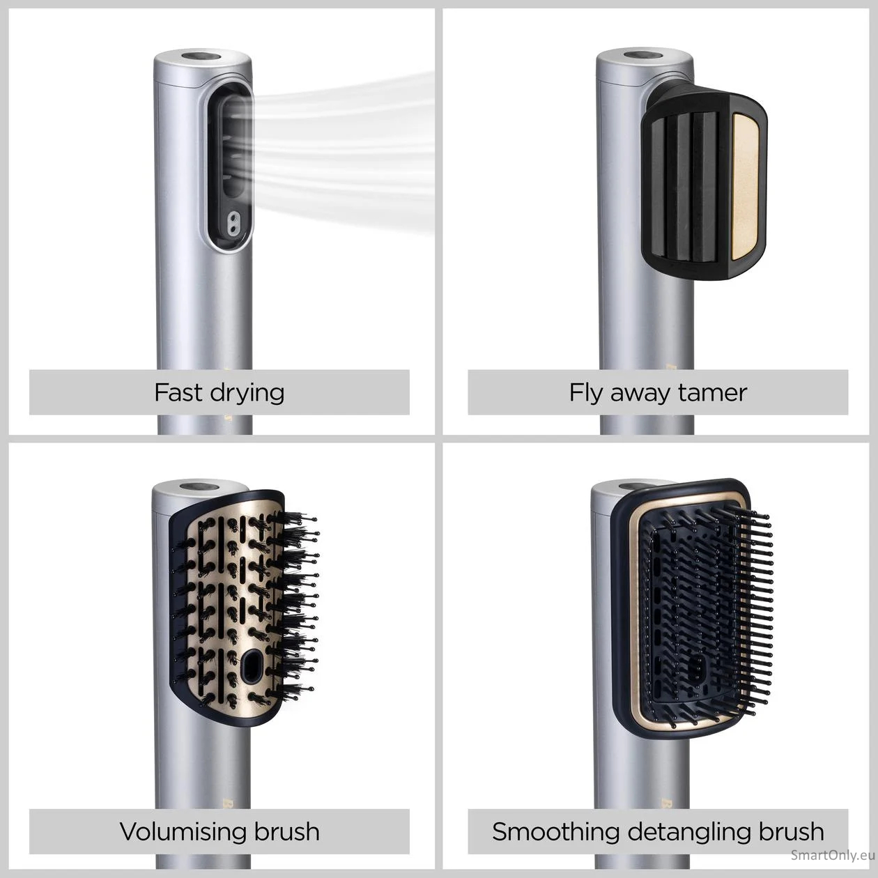BABYLISS | Hair styling comb | Air Wand AS6555E | Ion conditioning | Number of heating levels 4 | 1600 W | Chrome 8 BABYLISS | Hair styling comb | Air Wand AS6555E | Ion conditioning | Number of heating levels 4 | 1600 W | Chrome 8