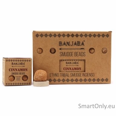 Banjara smilkalų karoliukai – Cinnamon