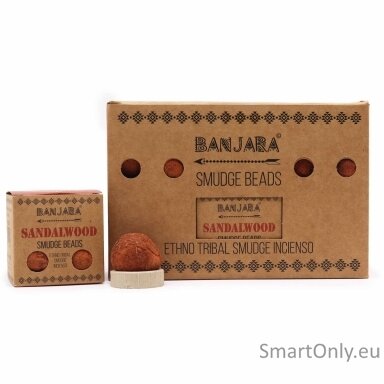 Banjara smilkalų karoliukai – Sandalwood