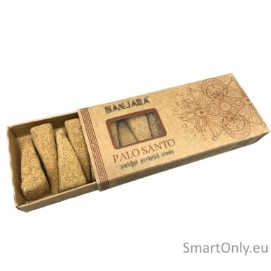 Banjara Smudge Piramidės formos kūgeliai smilkinimui  - Palo Santo