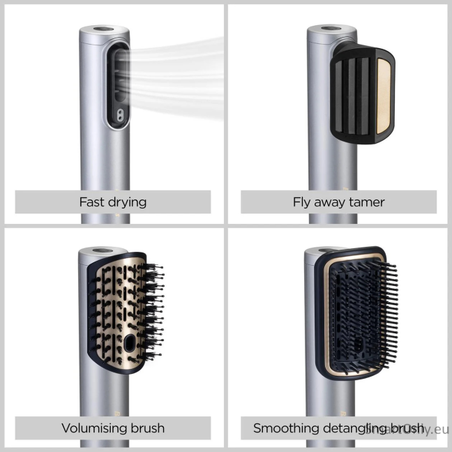 BABYLISS | Hair styling comb | Air Wand AS6555E | Ion conditioning | Number of heating levels 4 | 1600 W | Chrome 8