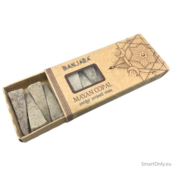 Banjara Smudge Piramidės formos kūgeliai smilkinimui  - Mayan Copal