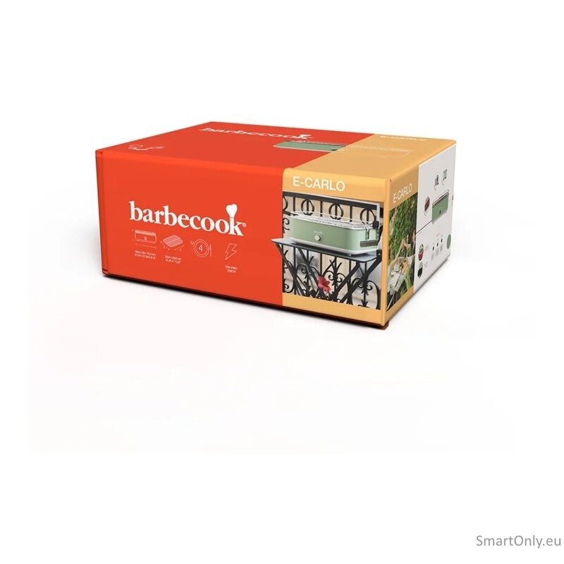 Barbecook Electric Grill E-Carlo | BC-ELE-1002 | Table | 2500 W | Green 8 Barbecook Electric Grill E-Carlo | BC-ELE-1002 | Table | 2500 W | Green 8