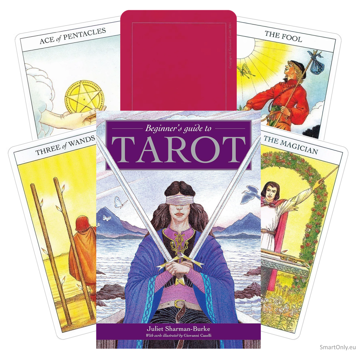 Beginners Guide To Tarot kortos ir knyga US Games Systems Beginners Guide To Tarot kortos ir knyga US Games Systems