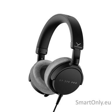 Beyerdynamic DT 270 PRO Compact Over-Ear Studio Headphone with dual-sided cable connector (detachable) Stereo jack 3,5mm with adapter to 6,3