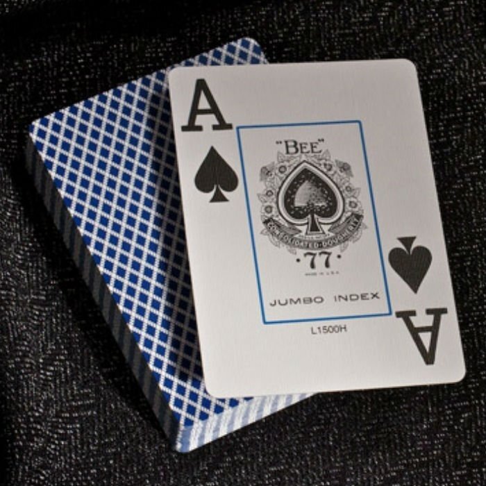 Bee Jumbo pokerio kortos (Mėlynos) 3 Bee Jumbo pokerio kortos (Mėlynos) 3