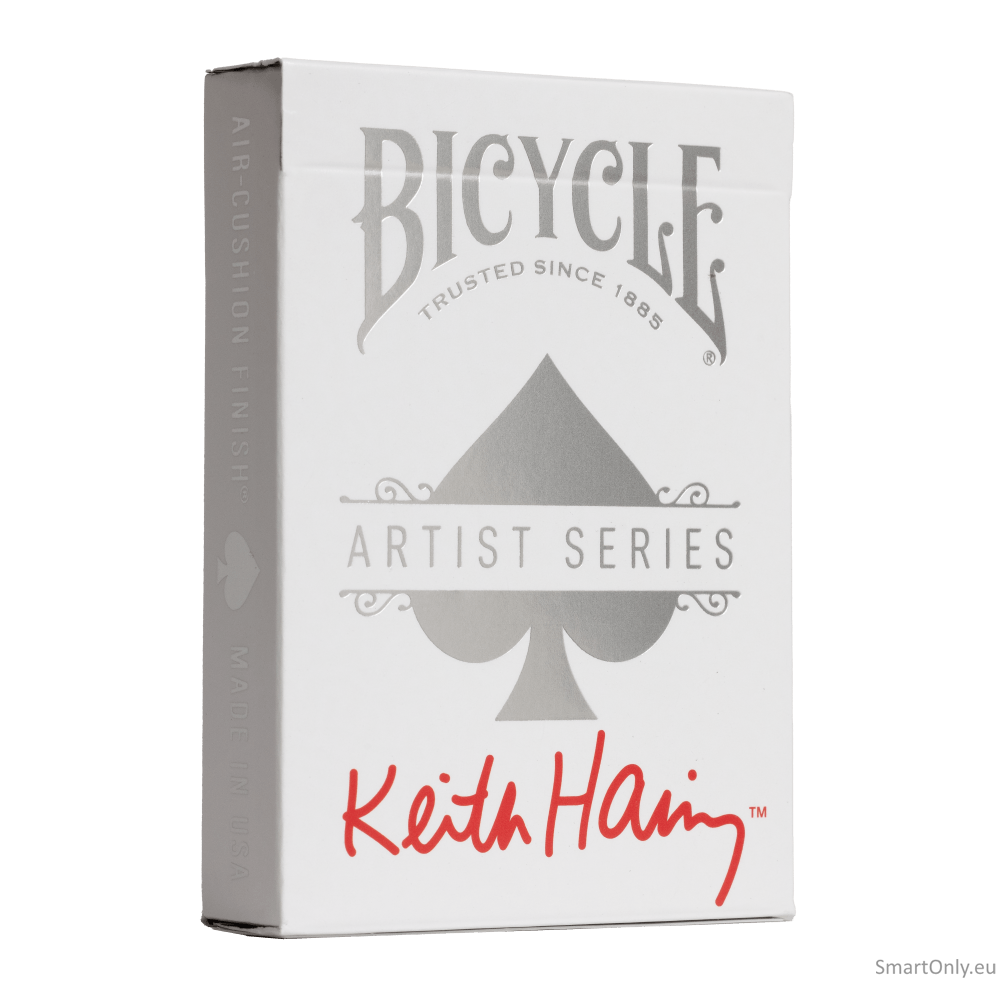Bicycle Artist Series: Keith Haring Žaidimo kortų rinkinys dėžutėje Bicycle 4