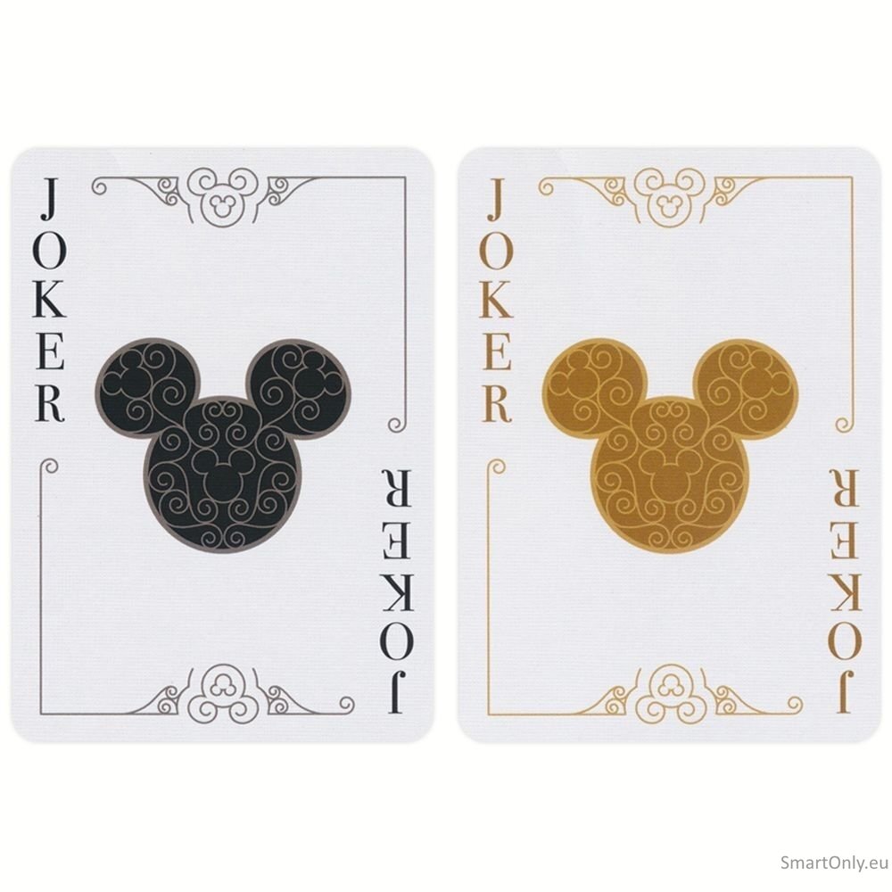 Bicycle Disney Mickey Mouse kortos (juodos ir auksinės) 6