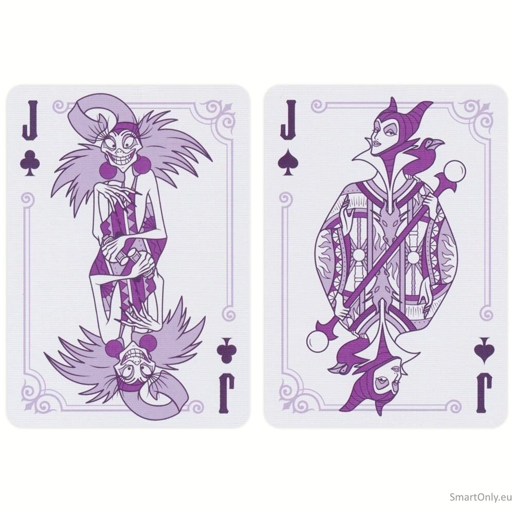 Bicycle Disney Villains žaidimo kortos (violetinės) 5