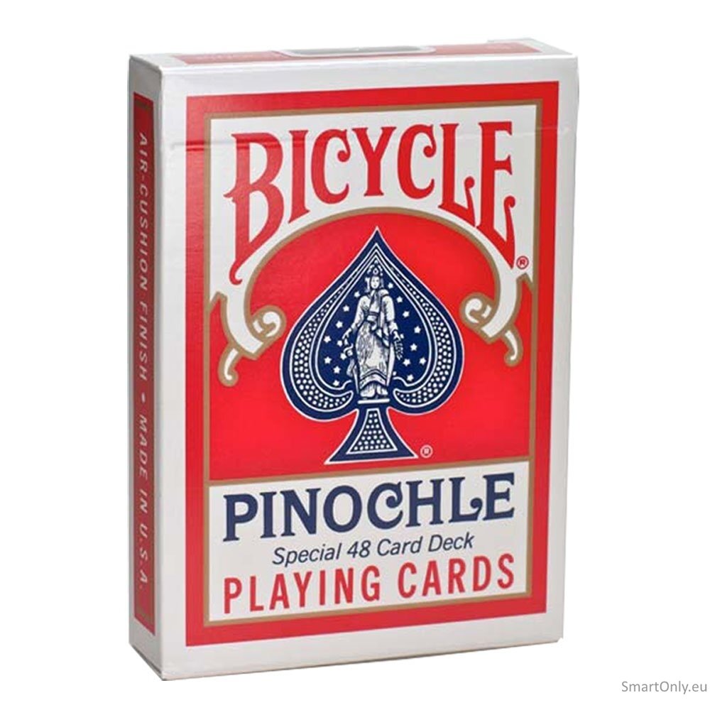 Bicycle Pinochle Standard kortos (Raudonos) 1 Bicycle Pinochle Standard kortos (Raudonos) 1