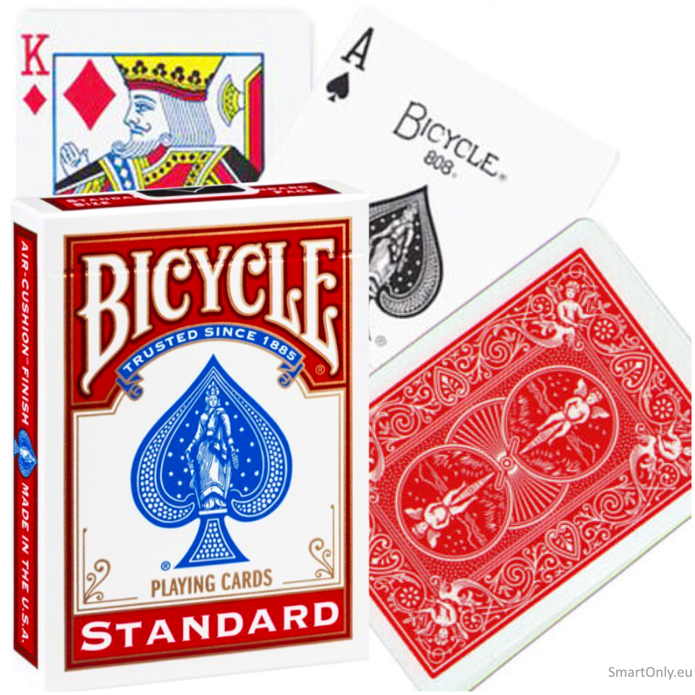 Bicycle Rider Standard pokerio kortos (Raudonos) Bicycle Rider Standard pokerio kortos (Raudonos)