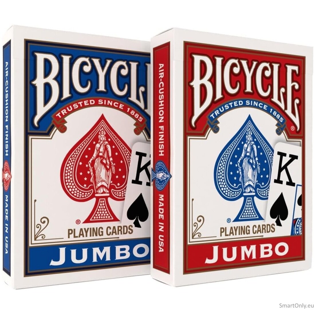 Bicycle Jumbo Blister Pack 2 kortų kaladės (Mėlynos ir raudonos) 3 Bicycle Jumbo Blister Pack 2 kortų kaladės (Mėlynos ir raudonos) 3