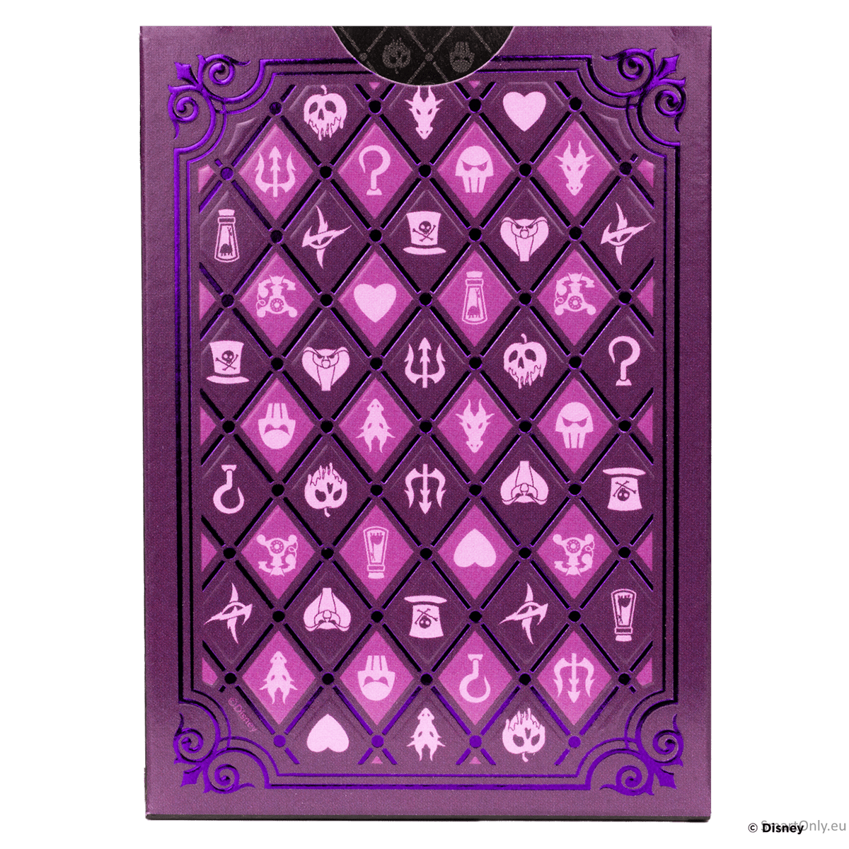 Bicycle Disney Villains žaidimo kortos (violetinės) 10