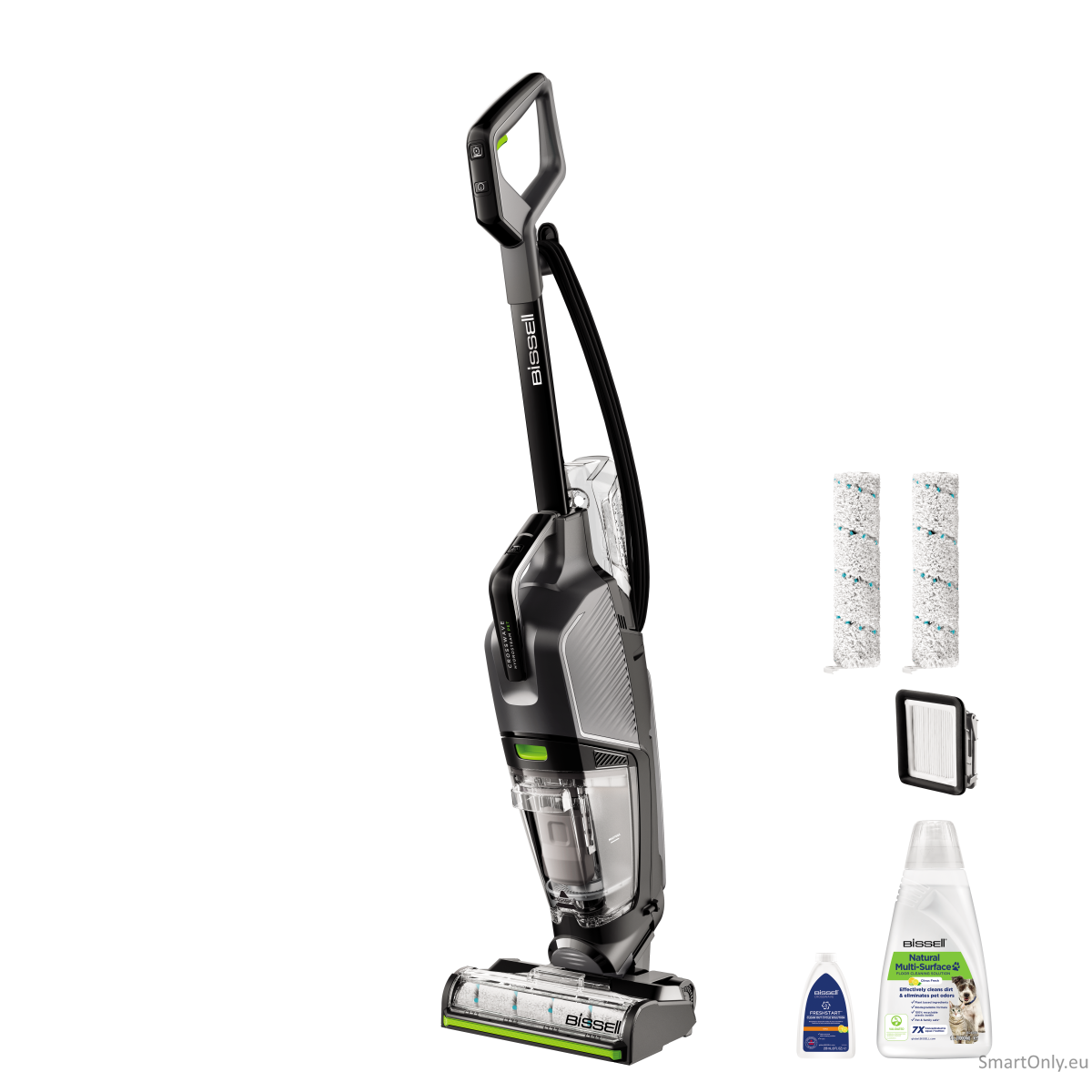 Bissell All-in One Multi-Surface Cleaner Crosswave HydroSteam Pet Pro Corded operating Washing function 1100 W Grey Warranty 24 month(s)