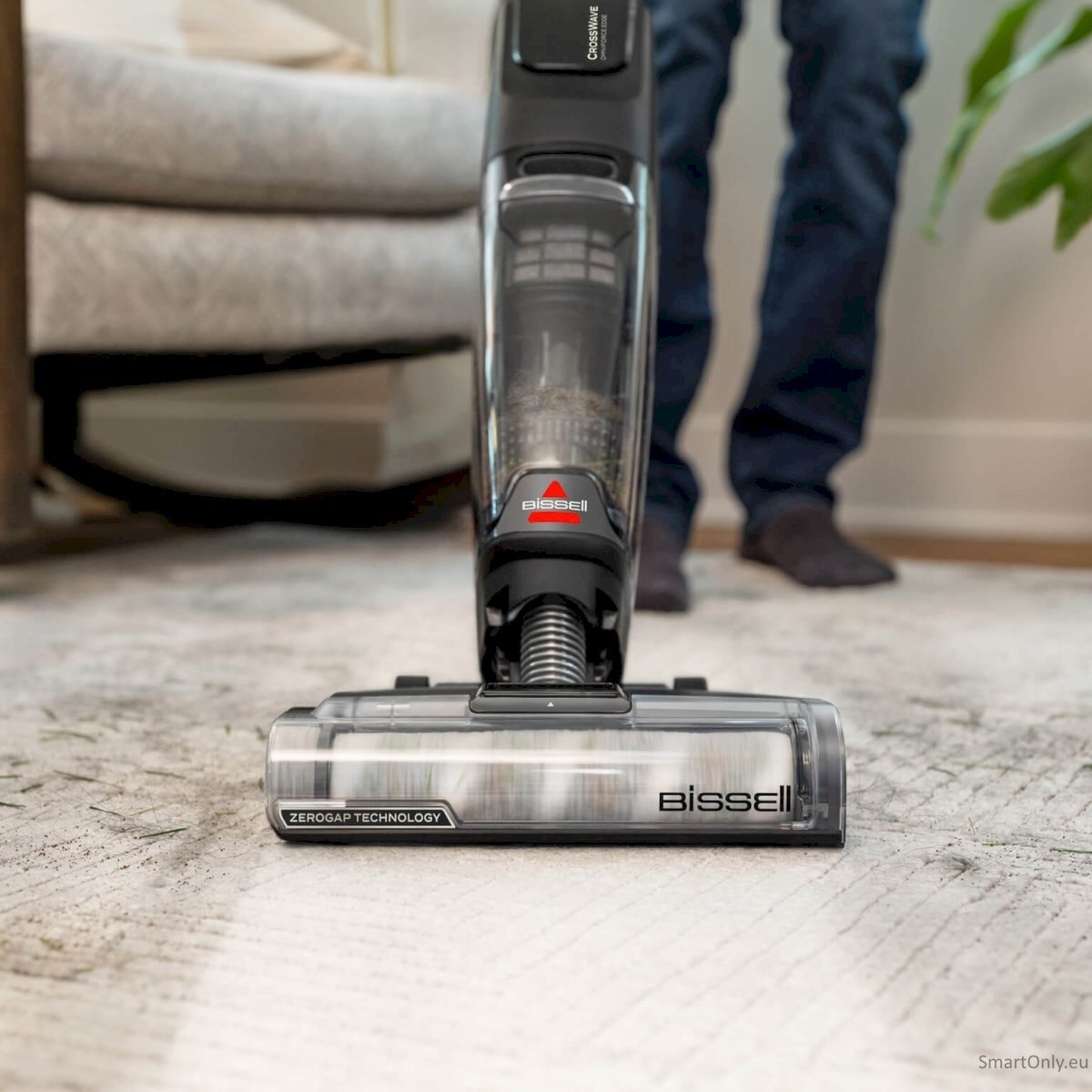 Bissell All-in-one Multi-surface Vacuum Cleaner | CrossWave OmniForce Edge Select | Cordless operating | Handstick | Washing function | 25.9 V | Operating time (max) Up to 30 min | Black/Titanium | Warranty 24 month(s) 4