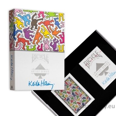 bicycle-artist-series-keith-haring-zaidimo-kortu-rinkinys-dezuteje-bicycle