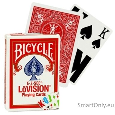 bicycle-e-z-see-lovision-kortos-raudonos