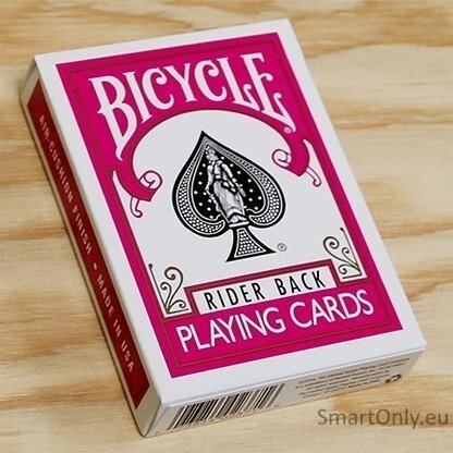 Bicycle Fuchsia Rider Back kortos 1 Bicycle Fuchsia Rider Back kortos 1