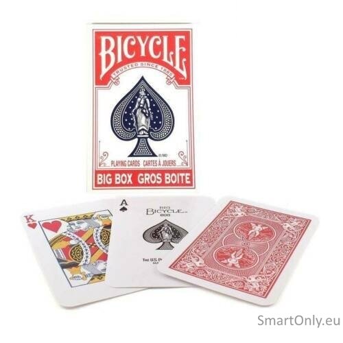 Bicycle Big Box kortos raudonos Bicycle Big Box kortos raudonos