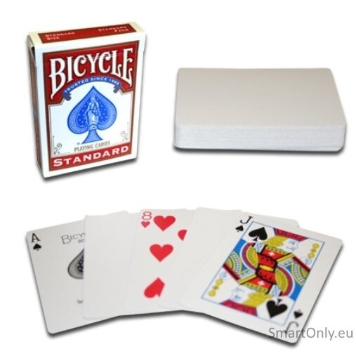 Bicycle Blank Back Standard Face Red kortos 2 Bicycle Blank Back Standard Face Red kortos 2
