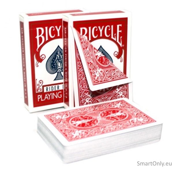 Bicycle Rider Double Back kortos (Raudonos) Bicycle Rider Double Back kortos (Raudonos)