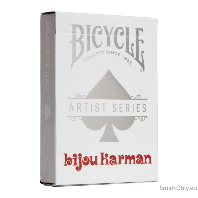 Bicycle Bijou Karman purpurinė/raudona žaidimo kortų rinkinys dėžutėje Bicycle 3