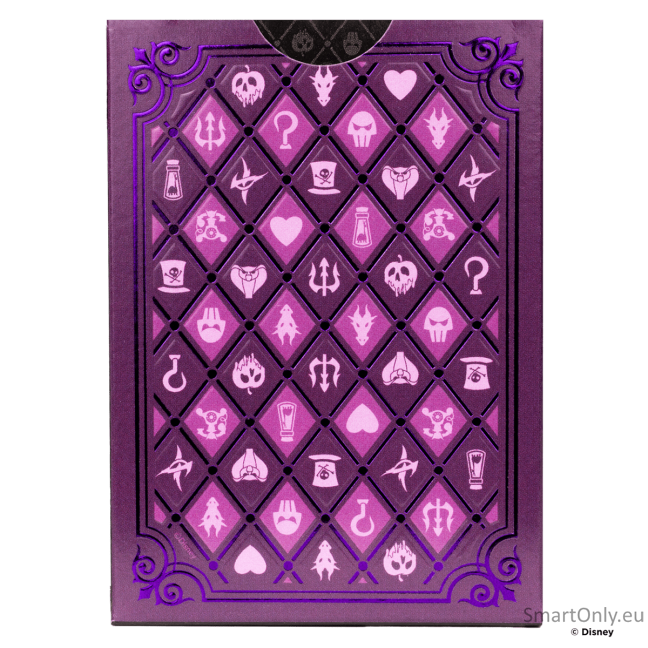 Bicycle Disney Villains žaidimo kortos (violetinės) 10 Bicycle Disney Villains žaidimo kortos (violetinės) 10