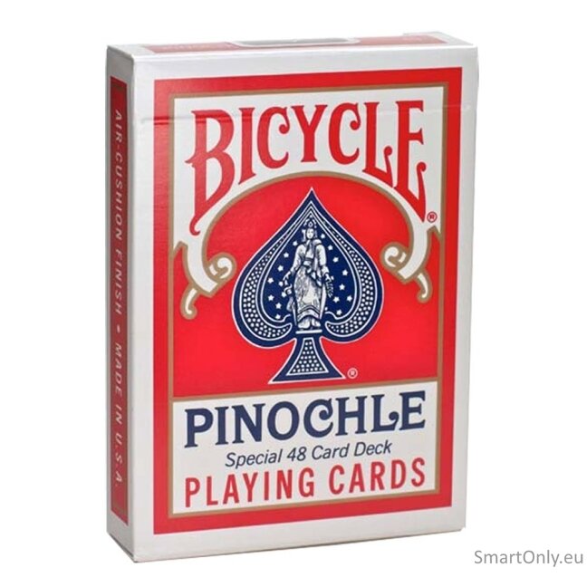 Bicycle Pinochle Standard kortos (Raudonos) 1 Bicycle Pinochle Standard kortos (Raudonos) 1