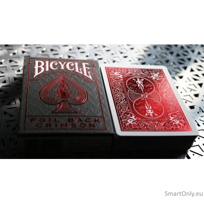 Bicycle Rider Back Metal Luxe kortos (Raudonos) 2 Bicycle Rider Back Metal Luxe kortos (Raudonos) 2
