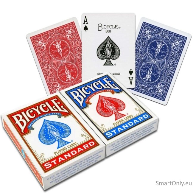 Bicycle Rider Back Standard 2 kortų kaladės (Mėlynos ir raudonos) Bicycle Rider Back Standard 2 kortų kaladės (Mėlynos ir raudonos)